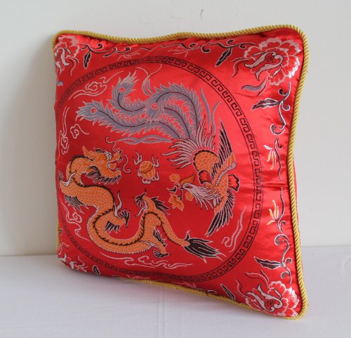 Kissenhülle 417 Kissenbezug Asien Asia Design 40×40 cm rot - 2