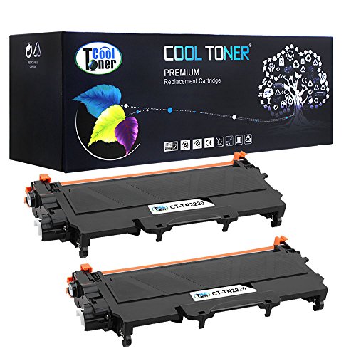 Cool Toner 2,600 seiten 2 Packs kompatibel toner fuer TN-2220 TN-2210 für Brother Laserdrucker MFC-7360N HL-2250DN HL-2135W HL-2240D MFC-7460DN DCP-7065DN HL-2270DW