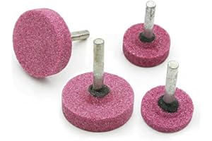 GREADEN 10x Meules sur tige, 25 * 6 * 6mm meule à rectifier, pour outils rotatoires de Dremel