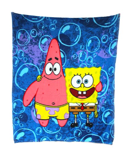 SpongeBob Fleece Decke [blau, 120x140 cm]
