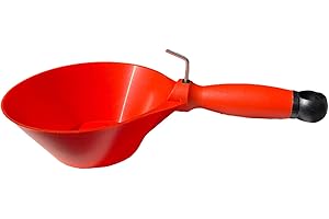 Bucket Scoop Plaster Tools Â– Skimflex 165mm & 200mm Flexible, Rigid, Galvanised & Curved Spatula Scoops with Cork or Rubber Handle Â– Pan Style & Scraper Type for Render & Plaster (165mm Rigid PVC)