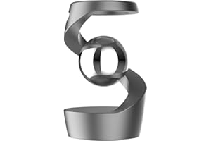 UOTO Gravity Defying Kinetic Desk Toy, Rotating Gyroscope Kinetic Spinning Desk Toys with a Unique Visual Illusion, Suspended Gyroscope, Relieve Stress (Gray)