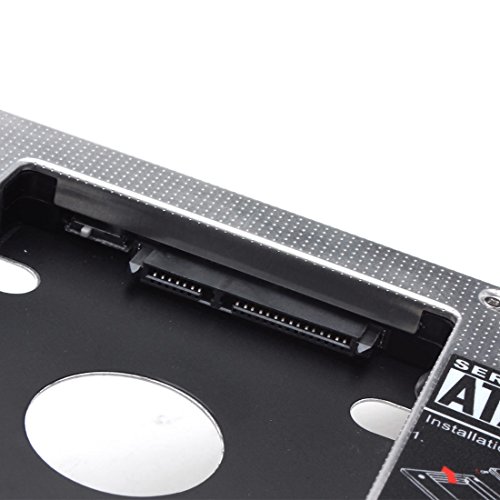 DiGiYes® 12,7 mm / 0.5in Universelle Second SATA HDD Festplatte Caddy Modul Adapter - 6