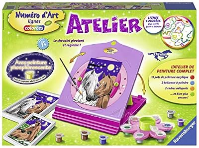Ravensburger-Atelier de peinture par numéro - Numéro d'art - cheval - Jeu créatif - enfants dès 7 ans - 29695