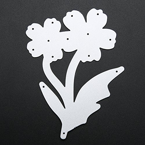 Amazingdeal365 Blumen 1 Metall Form Schablonen Schneiden DIY Dekor Sammelalbum Karten Buchzeichen Lesezeichen als Geschenk für Freunde Geburtstag Kinder,Kindergarten Hobby Schule Handarbeit Unterricht usw. Ein tolles Geschenk! - 5