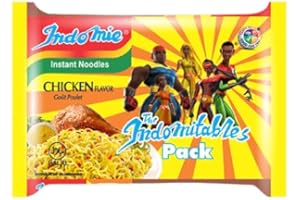 Instant Indomie Chicken Noodles Flavour 70g X 40 Packs, Original Imported Nigerian Indomie Chicken Noodles - Imported By Vabe UK