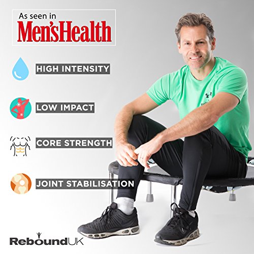 Hochwertiges professionelles Mini-Trampolin – Ideal für Ski-Fitness, Verbesserung der Balance, Steigerung der Koordination und Stärkung der Gelenke. Weltweit tausendfach eingesetzt in Fitness-Studios, Physiotherapie Praxen und Kliniken! Robust und platzsparend. Kaufen Sie den besten Rebounder, weil Ihr Körper es verdient hat und Sie Ergebnisse erzielen möchten. Inklusive einer DVD (in Englisch) mit einer Zusammenstellung von vier fantastischen Rebounding Workouts für Anfänger und Fortgeschrittene sowie Einweisung in die korrekte Technik. Ideal für Personen bis zu 140 kg Körpergewicht. Super schnelle Lieferung innerhalb von 3 – 5 Tagen! - 2