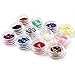 More Care 18 Colors Nail Art Glitter Set Big Hexagon Sequins Decoration for Gel Polish