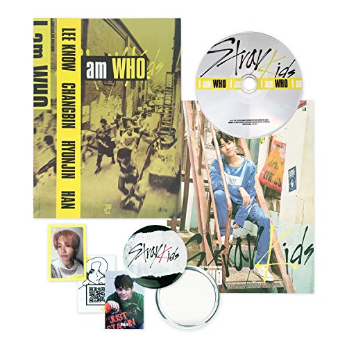 Preisvergleich Produktbild STRAY KIDS 2nd Mini Album - I am who [ WHO Ver. ] CD + Photobook + Photocard + Lyrics Poster + OFFICIAL POSTCARD AND STICKER + FOLDED POSTER + FREE GIFT / K-POP Sealed