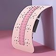 PASGON Back Stretcher, Lumbar Back Cracker Board Pain Relief Device, Multi-Level Lumbar Back Massager, Pain Relief for Herniated Disc, Lower and Upper Lumbar Support Stretcher (Pink)