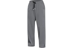 Generisch Pantalones de chándal de color sólido, pantalones de chándal elásticos, pantalones de chándal para hombre, cintura elástica, transpirables, pantalones de chándal para niños, corte recto,