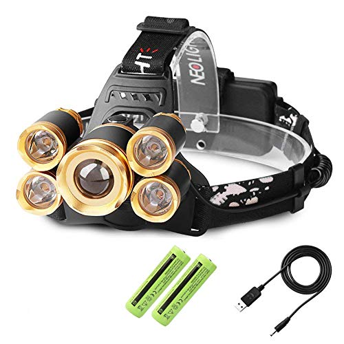 neolight linterna frontal LED linterna, resistente al agua faros Super brillantes batería Linterna frontal LED linterna lámpara de luz