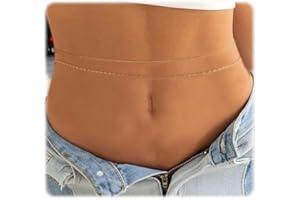 Zernblend 14 Karati Placcato Oro Collana a Doppio Strato, Collana da Ventre Oro, Catena da Vita