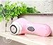PleasingCare Sonic Facial Cleansing Brush, 2 Speeds Rechargeable Clean Face Machine, Removing Makeup and Skin Care Must Have Cleaning System, 7 Languages Instruction Booklet (Pink - 3 Brush Heads)