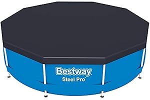 Bestway BW58036 10 feet Steel Frame Swimming Pool Cover - Blue