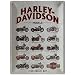 Produktbild Nostalgic-Art 23233 Harley-Davidson - Models | Retro Blechschild | Vintage-Schild | Wand-Dekoration | Metall | 30x40 cm