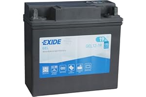 EXIDE GEL 12-19 Motorbike Motorcycle Jetski Battery 12v 19ah 170A (check size) - 1 Year Warranty