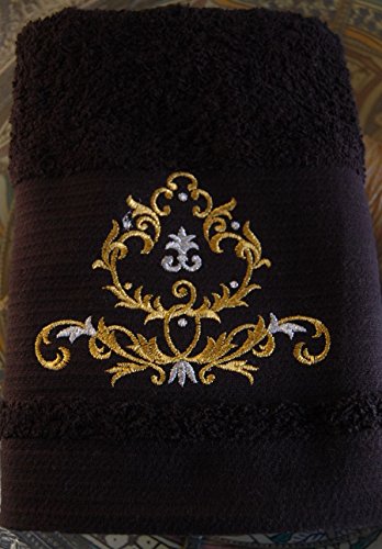 5 * Hotel Edition Bad Handtücher – ref. Royal – 3 schwarz Set – Badetuch, Handtuch, Gästetuch - 6