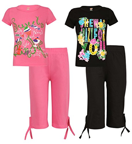 SINIMINI Girls COLOURFULL Plain Capri Set RS.791 (72.00% Off) - Amazon