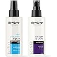 de vivre Heat Protection Spray & Hair Serum Combo 100ml each | Detangling, Styling, Smooth & Shine, Frizz Control, Leave In Conditioner