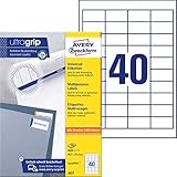 zweckform 3490 Staufreies Drucken auf allen gängigen Druckern garantiert und vom TÜV bestätigt. Dabei entsteht ein klares Druckbild ohne Verwischen