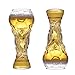 Produktbild HRRH 2X Bierkrug Glastasse - Personalisierte Weingläser Bierkrüge World Cup Titan Cup Form Am Besten, Geschenk Für Ihren Fußballfan Ihr Freund, Ehemann. 15.8 Unze (450Ml),2Cups