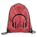 Produktbild HLKPE Headset Sound Music Audio Packable Drawstring Bags Lightweight Travel Backpack