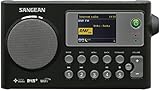 Banda FM: 87.5 - 108 MHz Sangean WFR-27C - Radio (Internet, Digital, Dab+, FM, 2 W, LCD) Color Negro