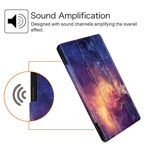 Fintie Hülle für Amazon Fire HD 8 Tablet (8-Zoll, 7. Generation – 2017) – Slim Cover Lightweight Schutzhülle Tasche mit Standfunktion und Auto Schlaf / Wach Funktion, Die Galaxie - 8