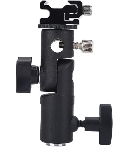 Support Flash Photo TARION H-Shape Pivotant 180° - Adaptateur Parapluie Softbox Métal
