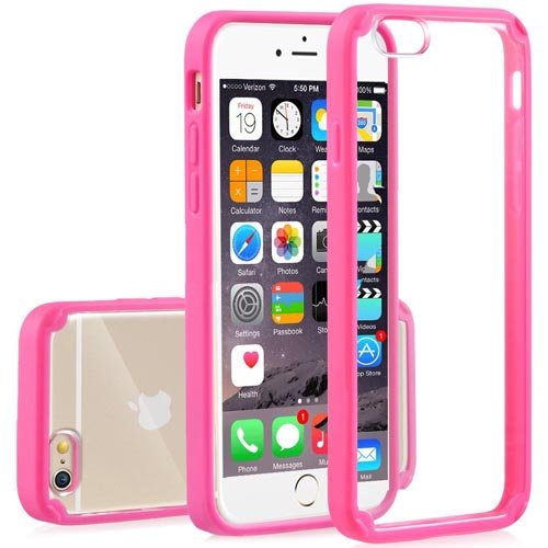 Semoss Ultra Slim Transparent Handyhülle Hybrid TPU Silikon Glitzer Strass Schutzhülle für iPhone 6S 6G Hülle Hüllen Tasche Etui Protective TPU Harte Schale Handytasche