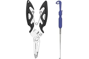 GNHG Degorgoir pour Pêche, Materiel de Peche, Pince de Pêche à Multi-Fonction,Extracteur Remover Poisson Crochet, Portable Accessoires de Pêche, Outil de Retrait dhameçon de Pêche