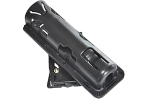 WUURAA Soporte Bastones Giratorio 360 ​​Grados ABS Negro Telescópico Táctico Fundas Bastones Fundas Equipos Policías Defensa Segura Soporte Bastones Ajustable Bolsa Bastones