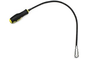 YOYIAG Aimant de Tige Flexible Portable de 580 Mm, Pliable Aimant de Préhension Magnétique avec Lampe pour la Maison, L'Atelier Ramasser de Petits Objets Métalliques, Des Vis, des Pièces de Voiture