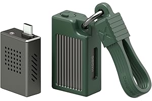 Hagibis Carcasa SSD M.2 NVMe 2230 con Ventilador de refrigeración para iPhone 16 15 Pro MAX ProRes, USB 3.2 Gen 2 10Gbps a NVMe PCI-E External M.2 SSD Case para MacBook, portátil, iPad, Android