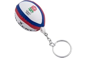Gilbert England Rugby Ball Keyring Llavero, Unisex Adulto, Multicolor, Talla única