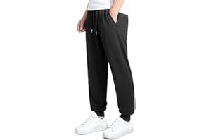 BULLIANT Pantalon Homme, Pantalon De Jogging Homme– Jogger Décontracté pour L'Entraînement,Survêtement Sportif Long en Coton avec Poches à Fermeture Éclair