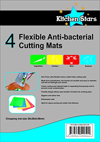 Flexible Schneidematten Antibakterielles Schneidebrett Mats Boards von Küche Sterne - 2