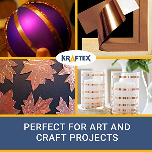 Kupfer Folie Tape mit leitfähigem Kleber (6 x 33 Meter) – Handwerk, gebeizt Glas, Löten, Elektro-Reparaturen, Erdung, EMI Schirmung – Extra Lang Value Pack – Tolles Einführungspreis - 5