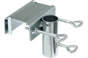 BAPAO Schirmständer,Sonnenschirmhalter Balkongeländer, Balkon Regenschirmklemme Sonnenschirm Decking Halterung Ständer für Garten, Terrasse, Balkon, Geländer