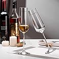 PrimeWorld Luxury Crystaline Touch Champagne Flute Wine Glass Set 230 ml 6 Pcs