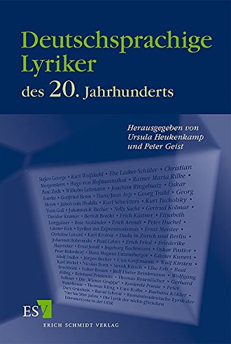 Deutschsprachige Lyriker des 20. Jahrhunderts