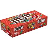 M&M'S Peanut Butter Chocolate Candy Singles Size 1.63-Ounce Pouch 24-Count Box