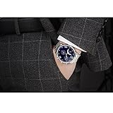 Challeng Damen Armbanduhr Six Pin Uhren Quarz Herrenuhr Blau Glasgürtel Uhr Herren Studenten