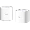 D-Link COVR-1102 AC1200 Dualband Mesh Wi-Fi System (2-Pack) med MU-MIMO, Två Gigabit Portar, Enkel installation, Föräldrar ko