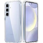 Coverzone Samsung Galaxy S24 Plus İle Uyumlu Kılıf Transparan Şeffaf GlassElegance TPU Tam Koruma Arka Kapak Şeffaf Renk