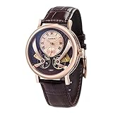 Thomas Earnshaw Beaufort Anatolia ES-8059-03 mechanische Herren-Armbanduhr mit Automatikgetriebe, braunes Zifferblatt mit klassischer Analoganzeige, braunes Lederarmband