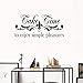 Produktbild Wandaufkleber Schlafzimmer Removable Vinyl Wall Stickers Mural Decal Art Home Decor Take Time To Enjoy Simple Pleasures For Wohnzimmer Schlafzimmer Kinderzimmer Elefant Room