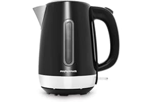 Morphy Richards Equip Black Jug Kettle - 1.7L - Rapid Boil - Limescale Filter - 102783