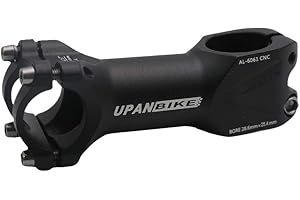 UPANBIKE 25,4 mm vástago de bicicleta 28,6 mm vástago de manillar de bicicleta +/-7° elevador de vástago de ciclismo para bicicleta de montaña MTB BMX